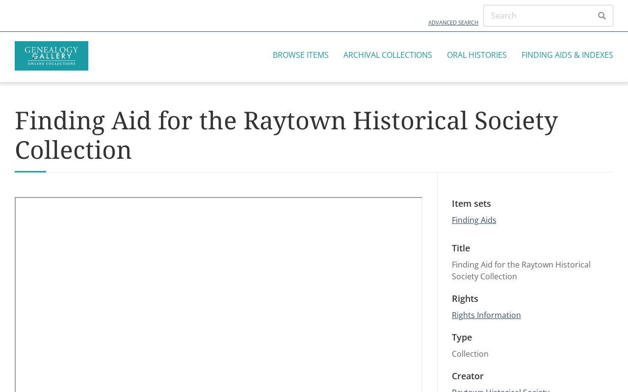 Raytown city directory leads in the Raytown Historical Society finding aid
